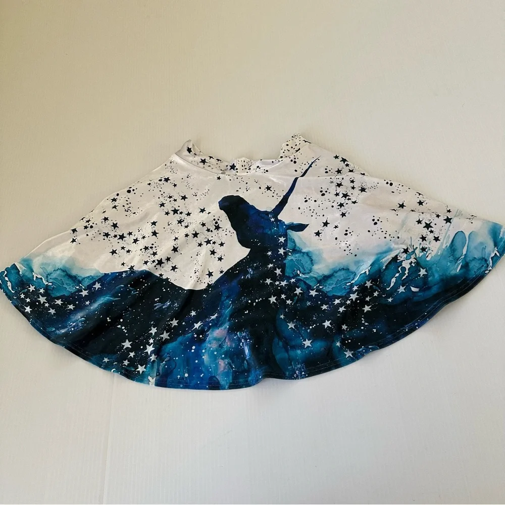 BlackMilk x Lora Zombie Cosmic Unicorn Velvet Skirt, M - Picture 7 of 7